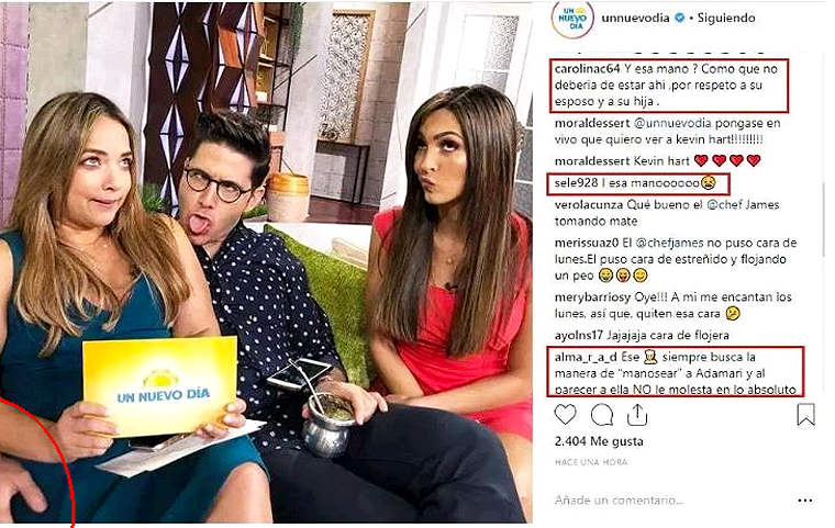 Manosean a Conductora Casada en Programa de TV