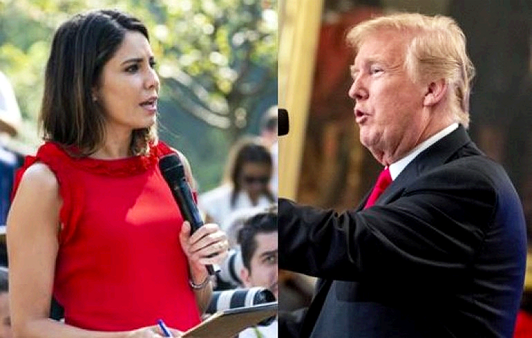 Trump se Burla de Periodista Latina