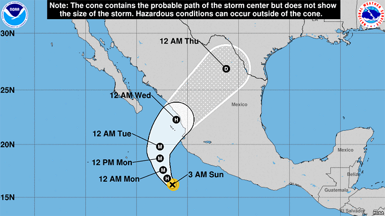Willa Amenaza a México es Huracán Categoría 5