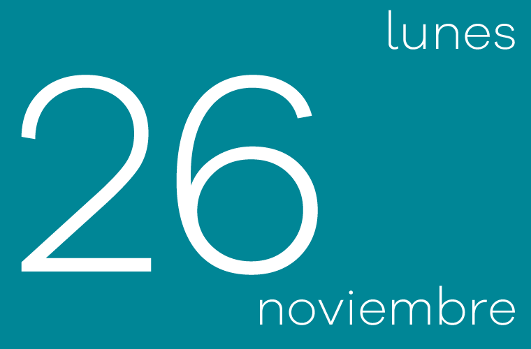 Hoy lunes 26 de noviembre