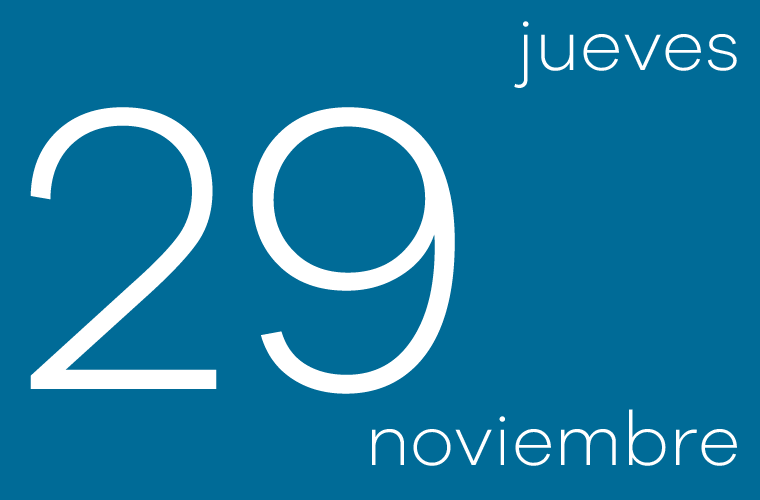 Hoy jueves 29 de noviembre