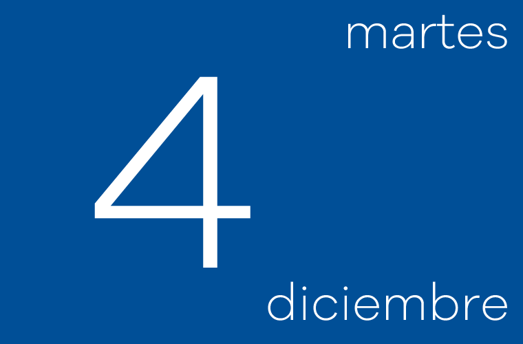 Hoy martes 4 de diciembre