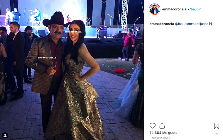 Esposa del Chapo se va de Fiesta con «Los Tucanes»