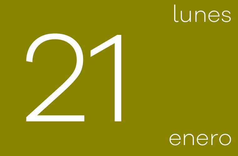 Hoy lunes 21 de enero