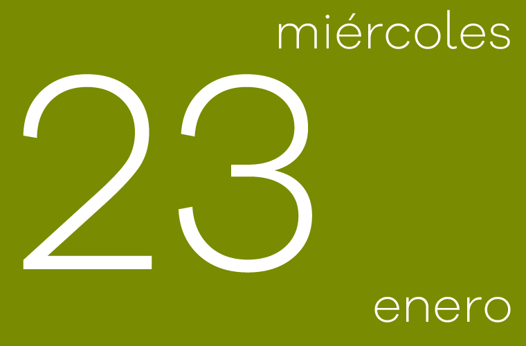 Hoy miércoles 23 de enero