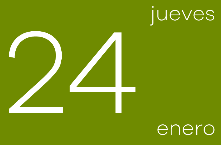 Hoy jueves 24 de enero
