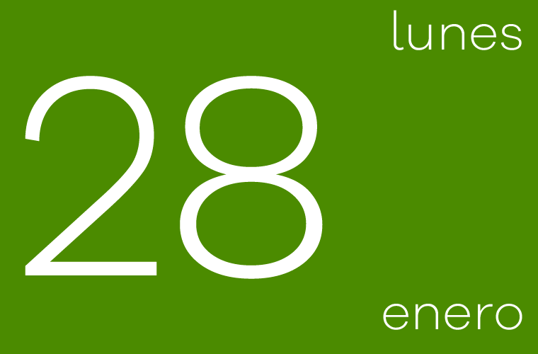 Hoy lunes 28 de enero