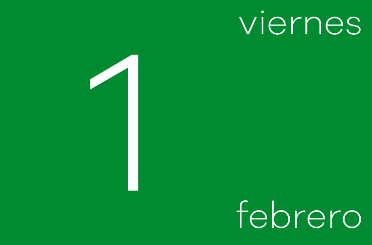 Hoy viernes 1 de febrero