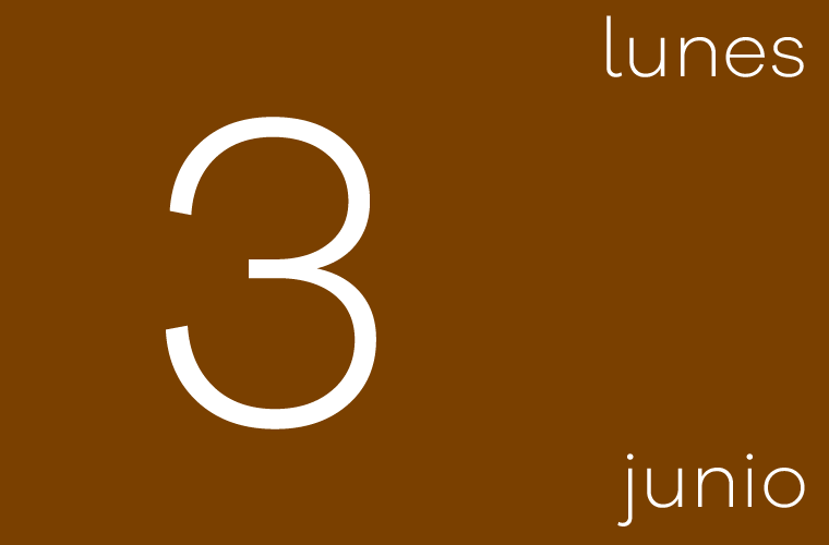 Hoy Lunes 3 de junio