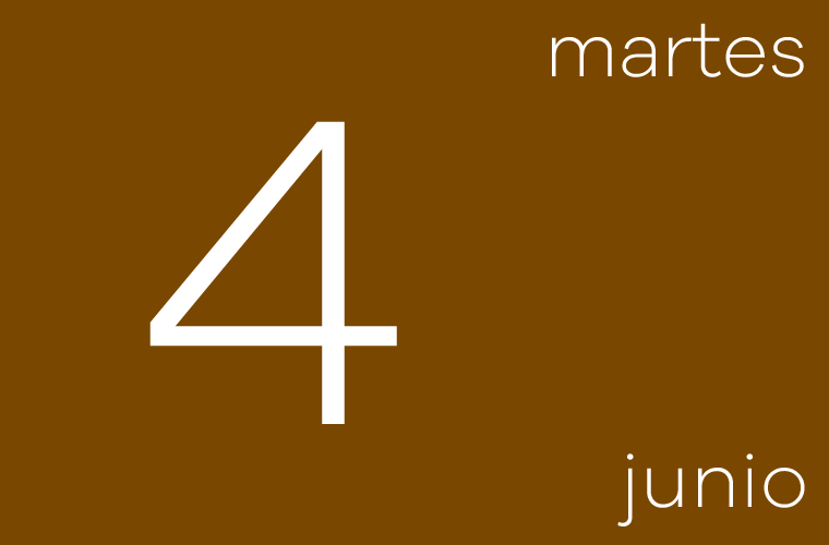 Hoy martes 4 de junio