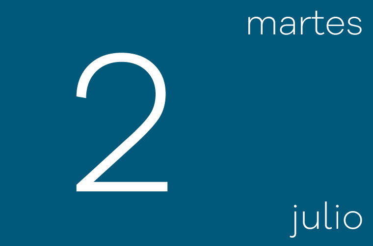 Hoy martes 2 de julio