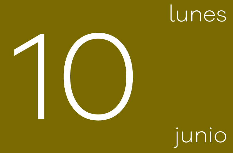 Hoy lunes 10 de junio
