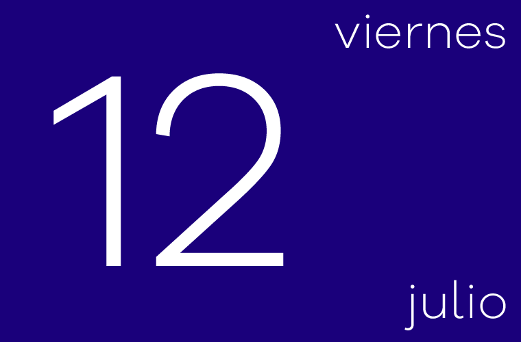 Hoy viernes 12 de julio