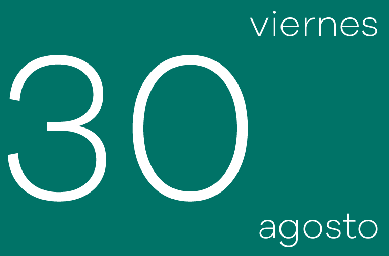 Hoy viernes 30 de agosto