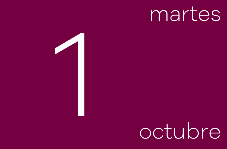 Hoy martes 1 de octubre