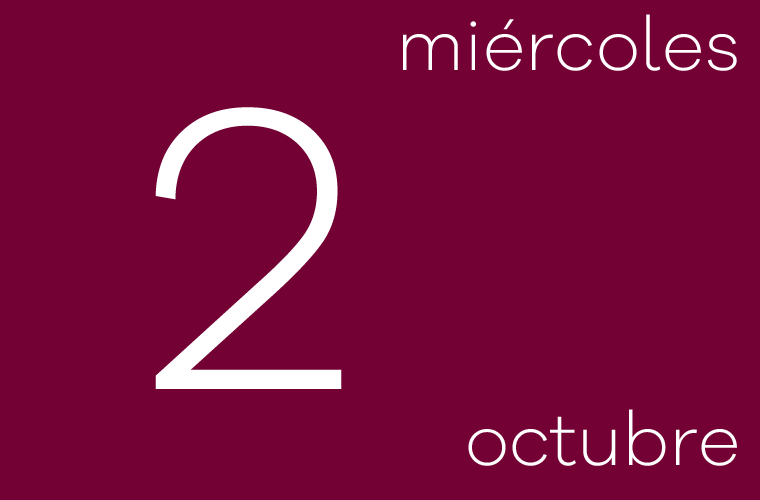 Hoy miércoles 2 de Octubre
