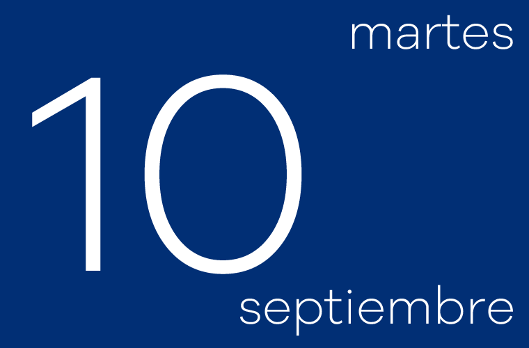 Hoy martes 10 de septiembre