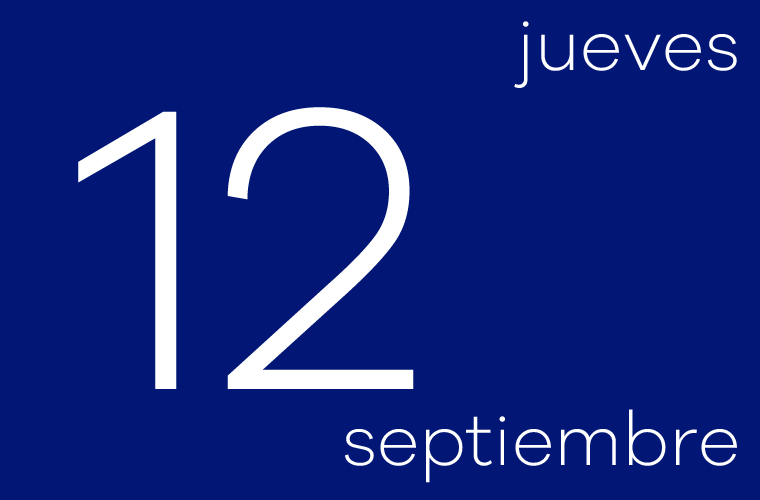 Hoy jueves 12 de septiembre