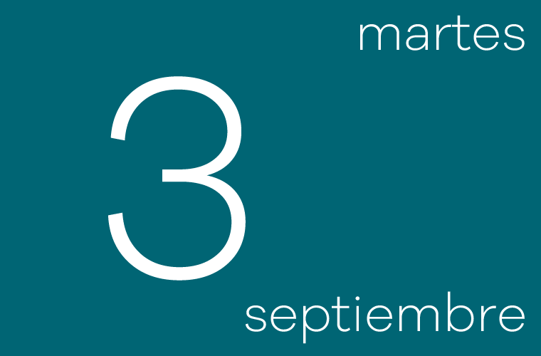 Hoy martes 3 de septiembre