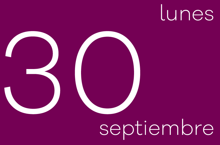 Hoy lunes 30 de septiembre