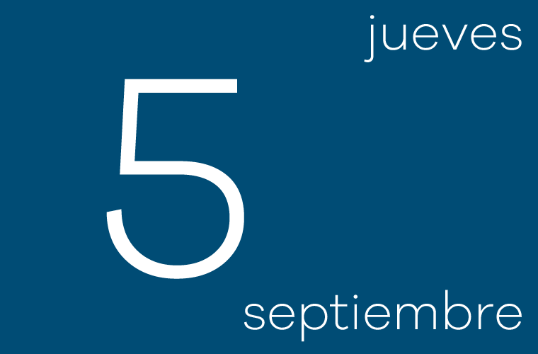 Hoy jueves 5 de septiembre