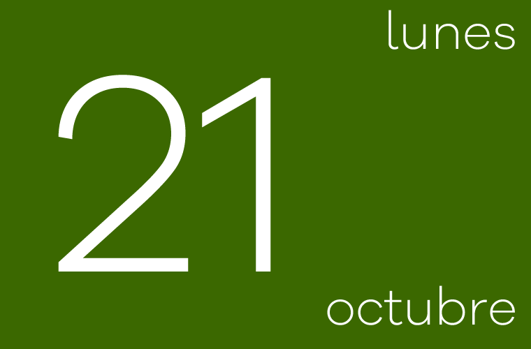 Hoy lunes 21 de Octubre