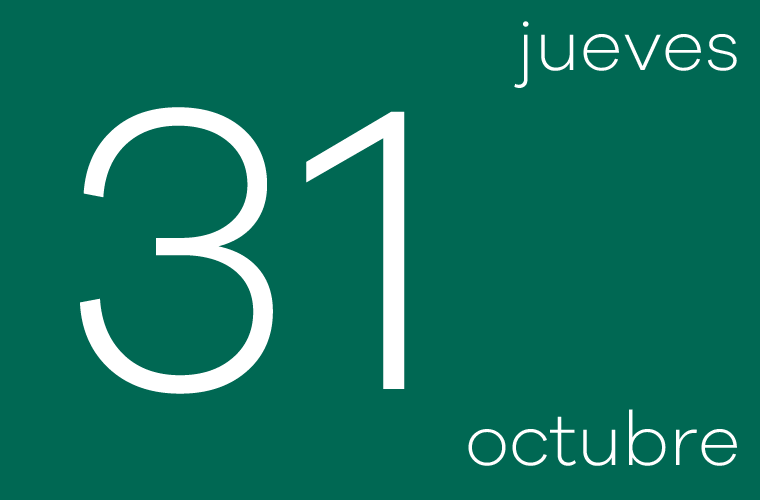 Hoy jueves 31 de Octubre
