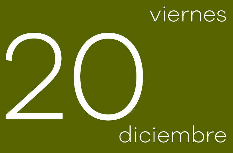 Hoy viernes 20 de diciembre