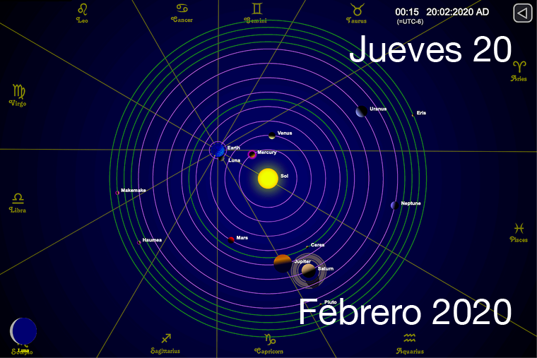 Hoy jueves 20 de febrero