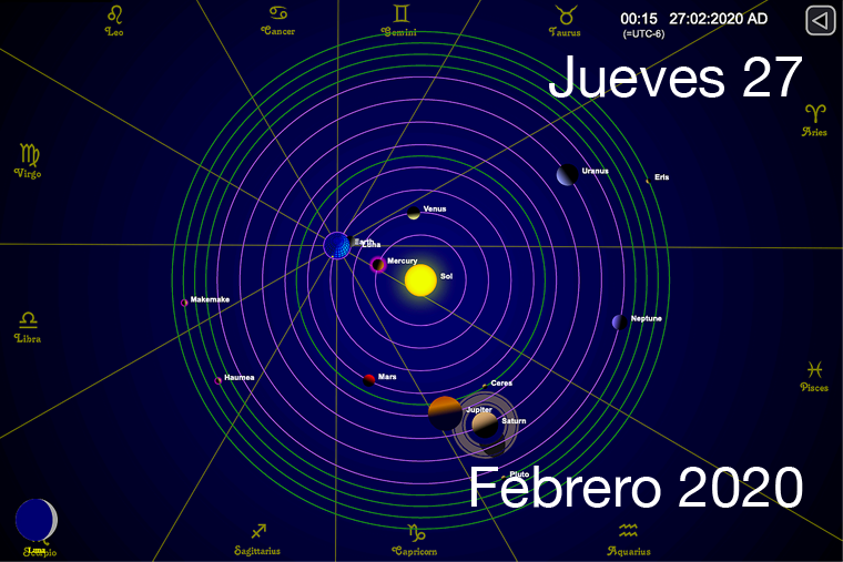 Hoy jueves 27 de febrero