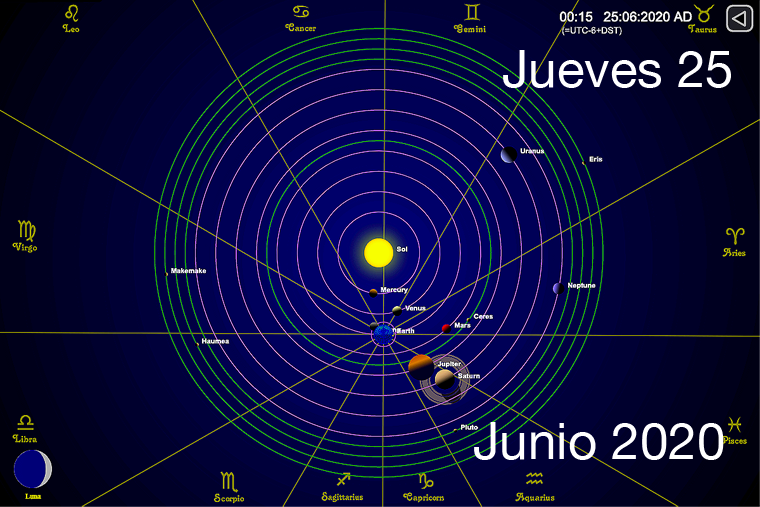 Hoy jueves 25 de junio
