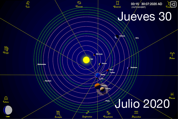 Hoy jueves 30 de julio