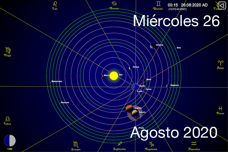 Hoy miércoles 26 de agosto