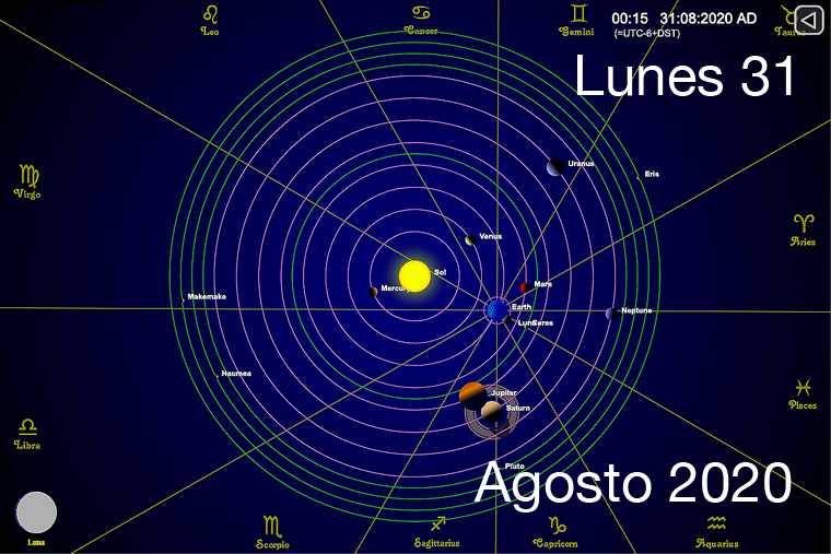 Hoy lunes 31 de agosto