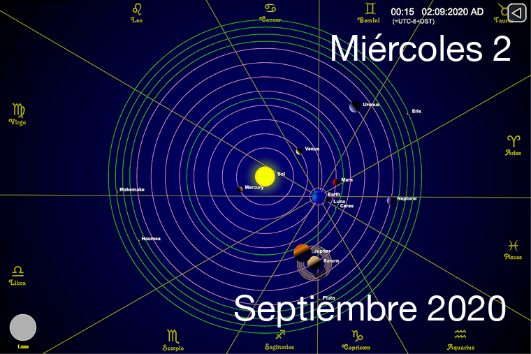 Hoy miércoles 2 de septiembre