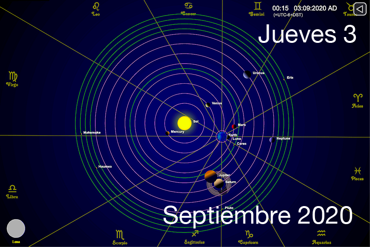 Hoy jueves 3 de septiembre