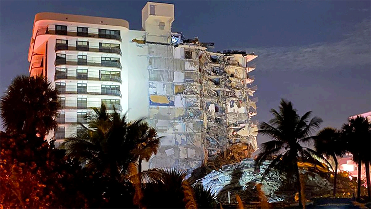 Van 95 los Cuerpos Recuperados en Edificio Derrumbado en Miami