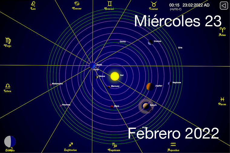 Hoy es Miércoles 23 de Febrero
