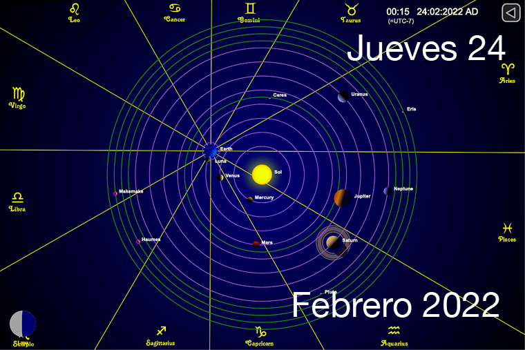 Hoy es Jueves 24 de Febrero