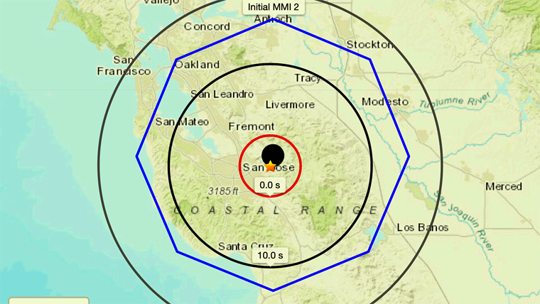 Sismo de 5.1 en San José California