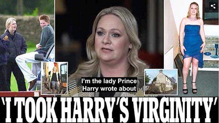 Sale a luz Mujer que le Quitó la Virginidad al Príncipe Harry