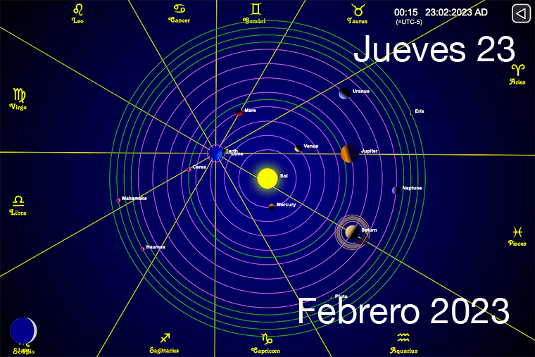 Hoy es Jueves 23 de Febrero