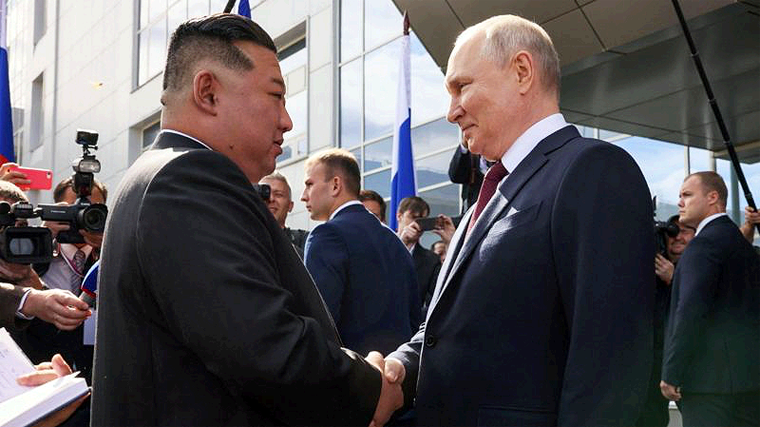 Se Reunen Líderes de Rusia y Corea del Norte