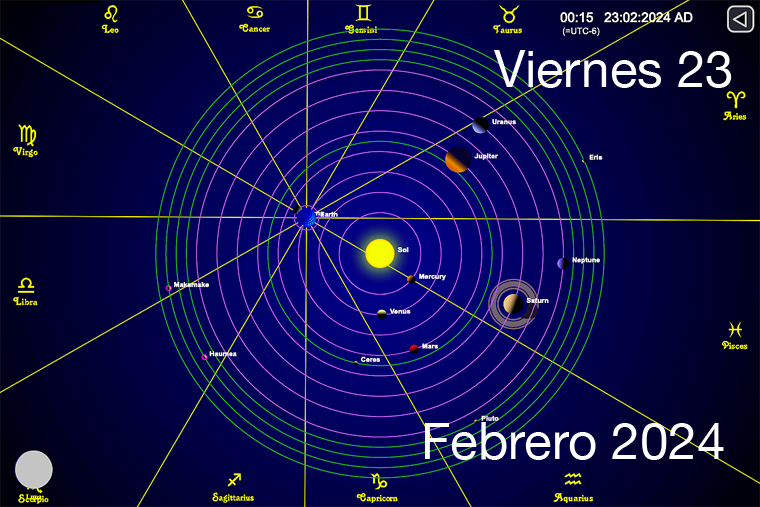 Hoy es Viernes 23 de Febrero